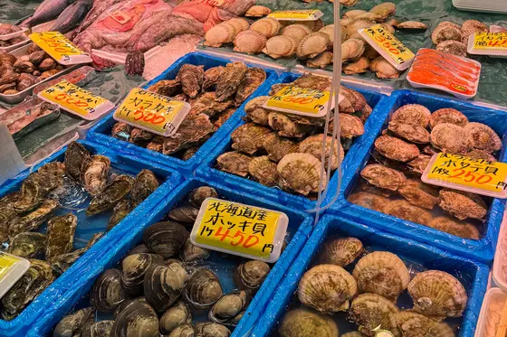 地元の魚介が豊富