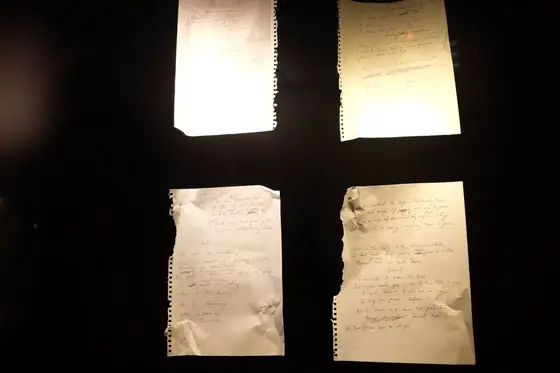 "Made in Heaven"の曲の手書き