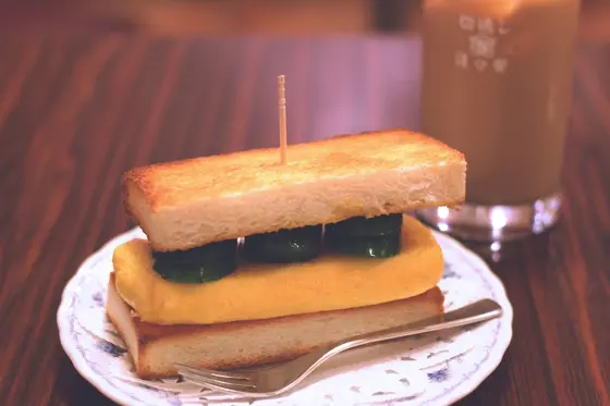 具が大きいたまごトースト