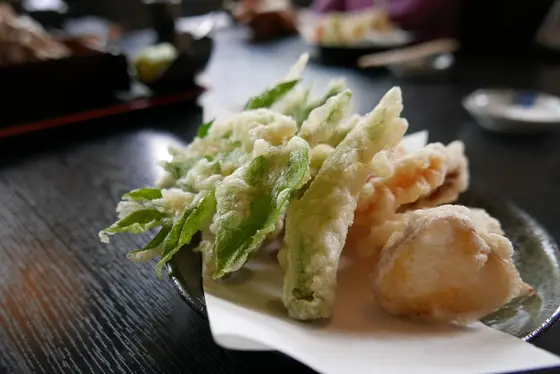 優しい味の野菜の天麩羅