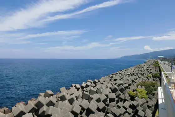 180度の海が見えます
