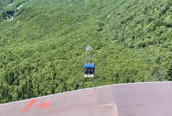 テラスからちょうどゴンドラがみえた！🚠