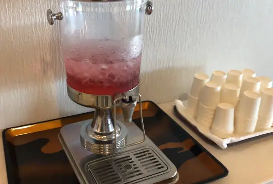 ウェルカムドリンクのアセロラジュース🍹