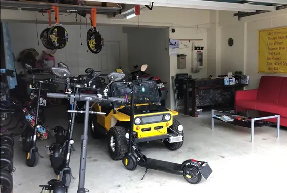 電動スクーターも借りれるよ