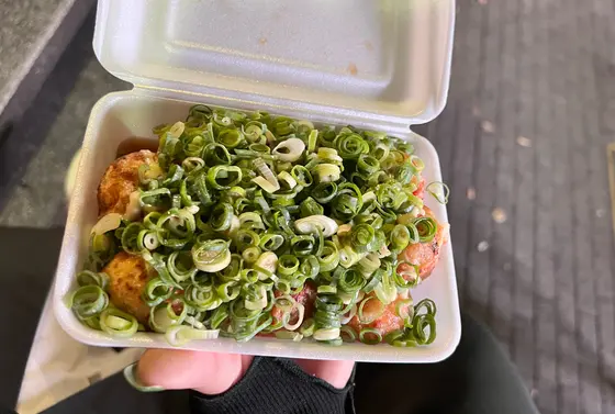 ねぎポン酢たこ焼き