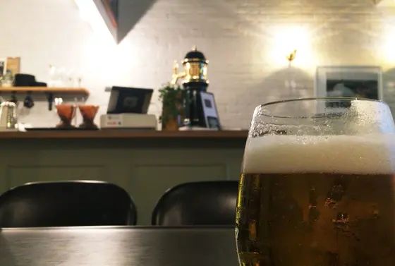 お酒も飲める