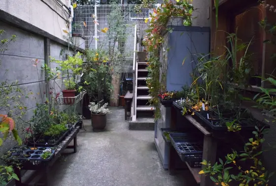 お花屋さんが併設されてる