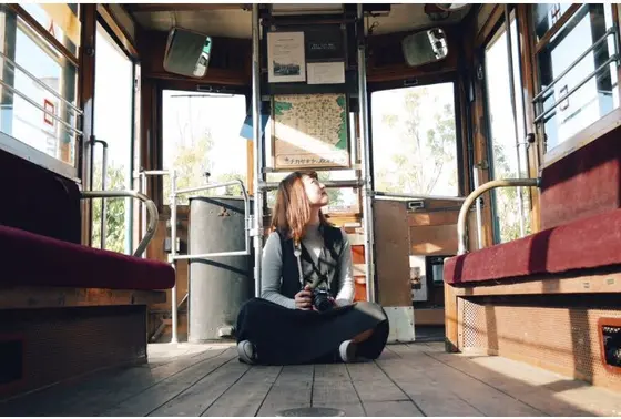 電車の中は、、、。