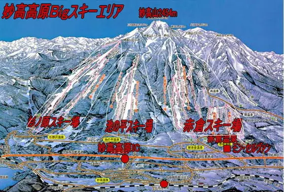 近くにはゲレンデがたくさん！