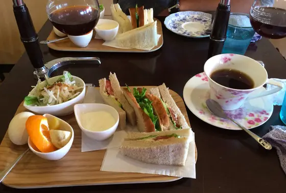 サンドイッチのモーニング☕️🍞🌄