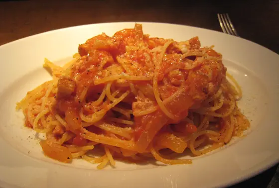 パスタがおいしい