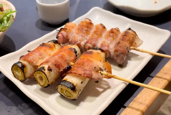 生姜肉巻きと肉巻き長ネギを注文🥓