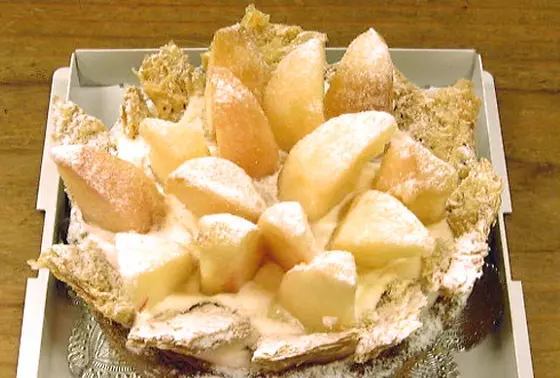 桃のショートケーキ