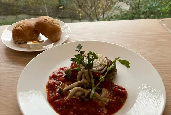トマトソースハンバーグ(バケット付)