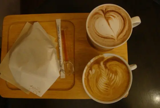 すっきりした後味のコーヒー