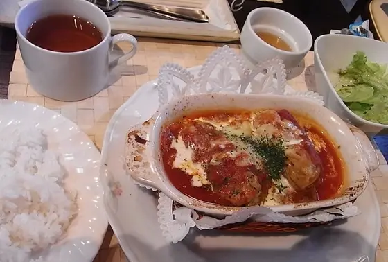 自家製 ロールキャベツ トマトソースグラタン