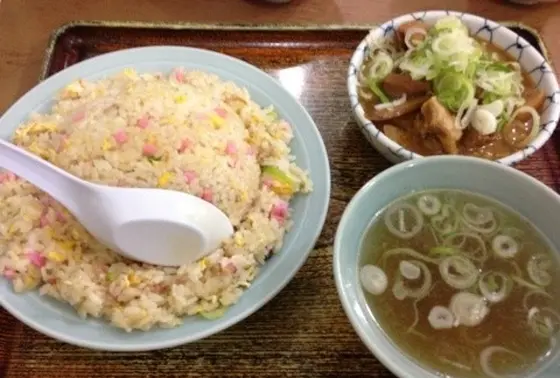 チャーハン＆モツ煮