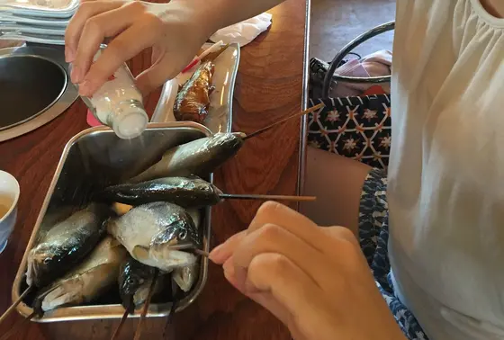 セルフで調理するのも新鮮🍳