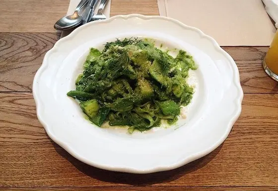 ここまで緑！！緑のパスタ