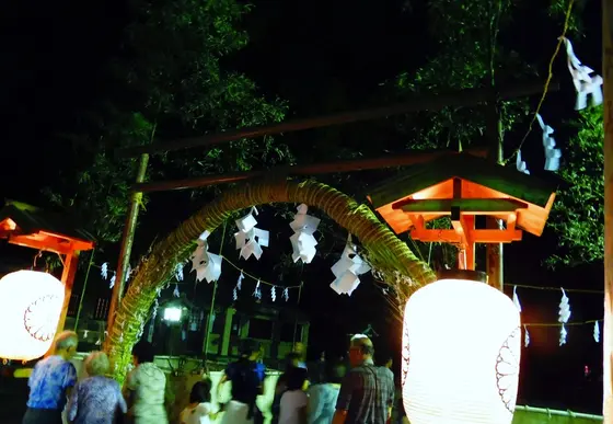 夏越の神事（輪くぐり）