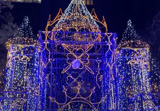 青いお城