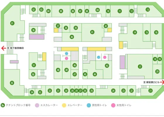 B1F フロアマップ