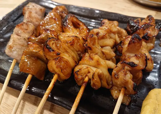店長厳選 おまかせ串焼き５本盛り 590円