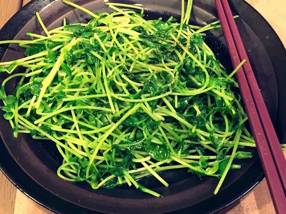 豆苗炒め