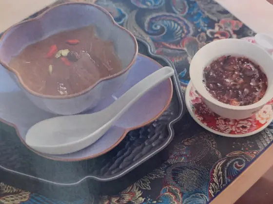愛玉子バラ茶セット