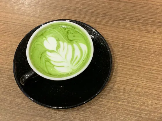 抹茶ラテを注文🍃