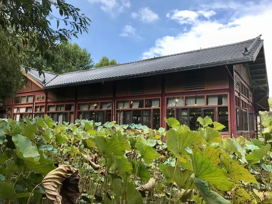 紙教堂(ペーパードーム)園内 日本式建築