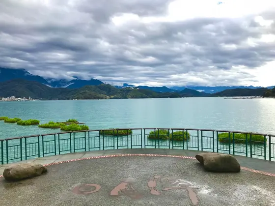 日月潭の遊歩道