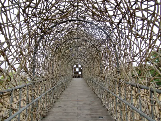 ドームへ続くアーチのアプローチ