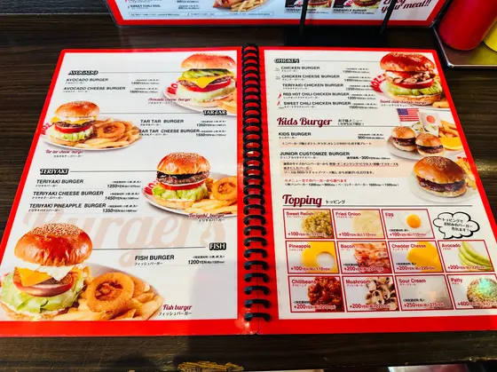 ハンバーガーメニュー②