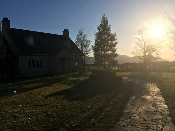 夕暮れの美術館
