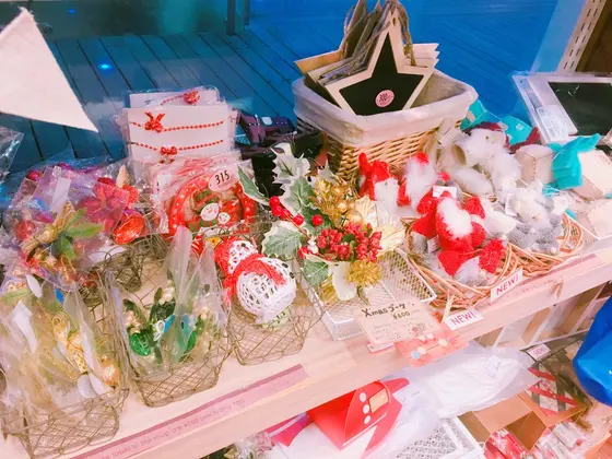 クリスマスモチーフの装飾