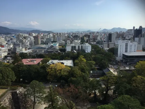 天守閣からの眺め
