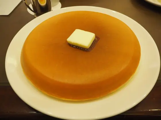 定番メニューのホットケーキ