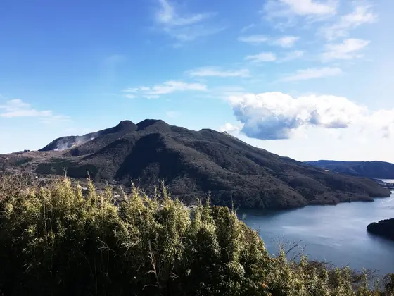 芦ノ湖と大涌谷