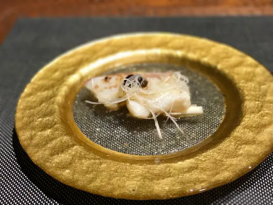 白身魚の香り蒸し