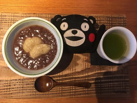 緑米ぜんざいだモン☆