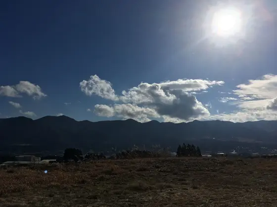 丘の上の駐車場からの眺めがすてきだモン☆