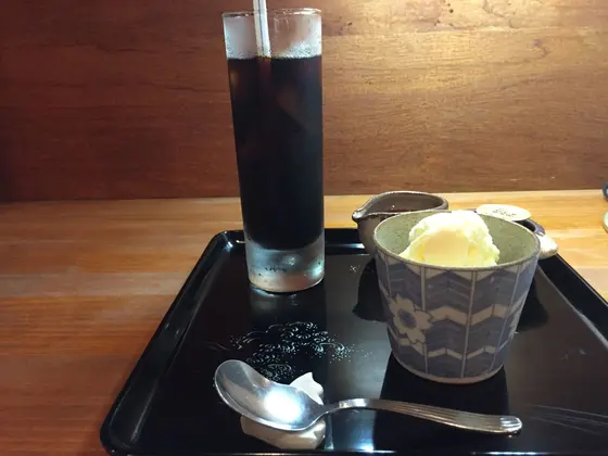 アイスコーヒーとアイス