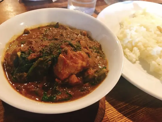 ほうれん草チキンカレー