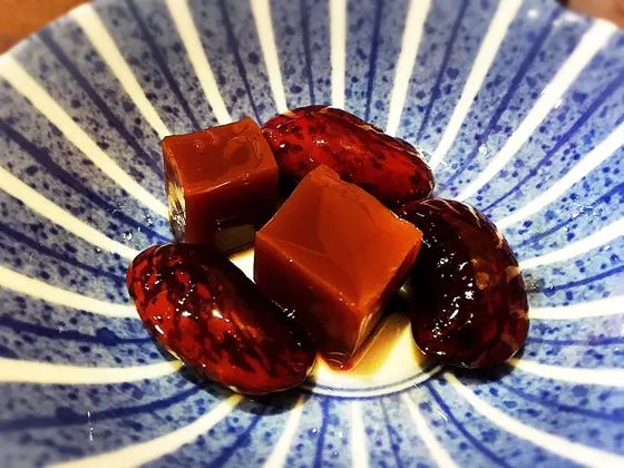 お店いちおしの花豆の甘煮