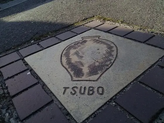道に埋め込まれた「敷き石」