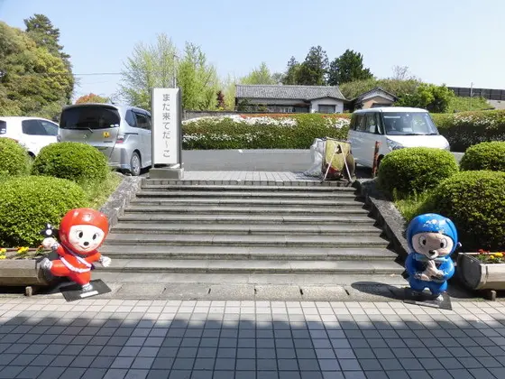 伊賀忍者と記念撮影