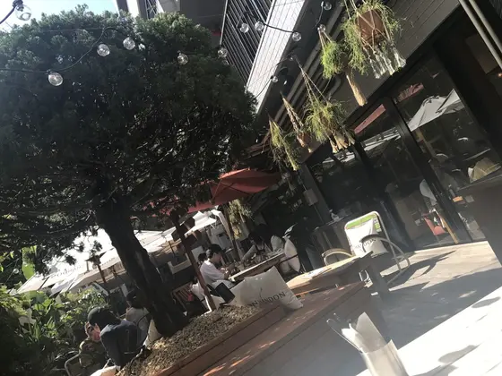 テラス席はこんな感じ☀️