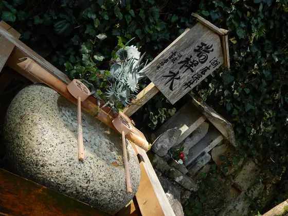 湖上の島に湧き出でる不思議な清水「瑞祥水」