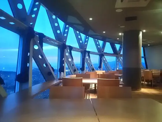 レストランから